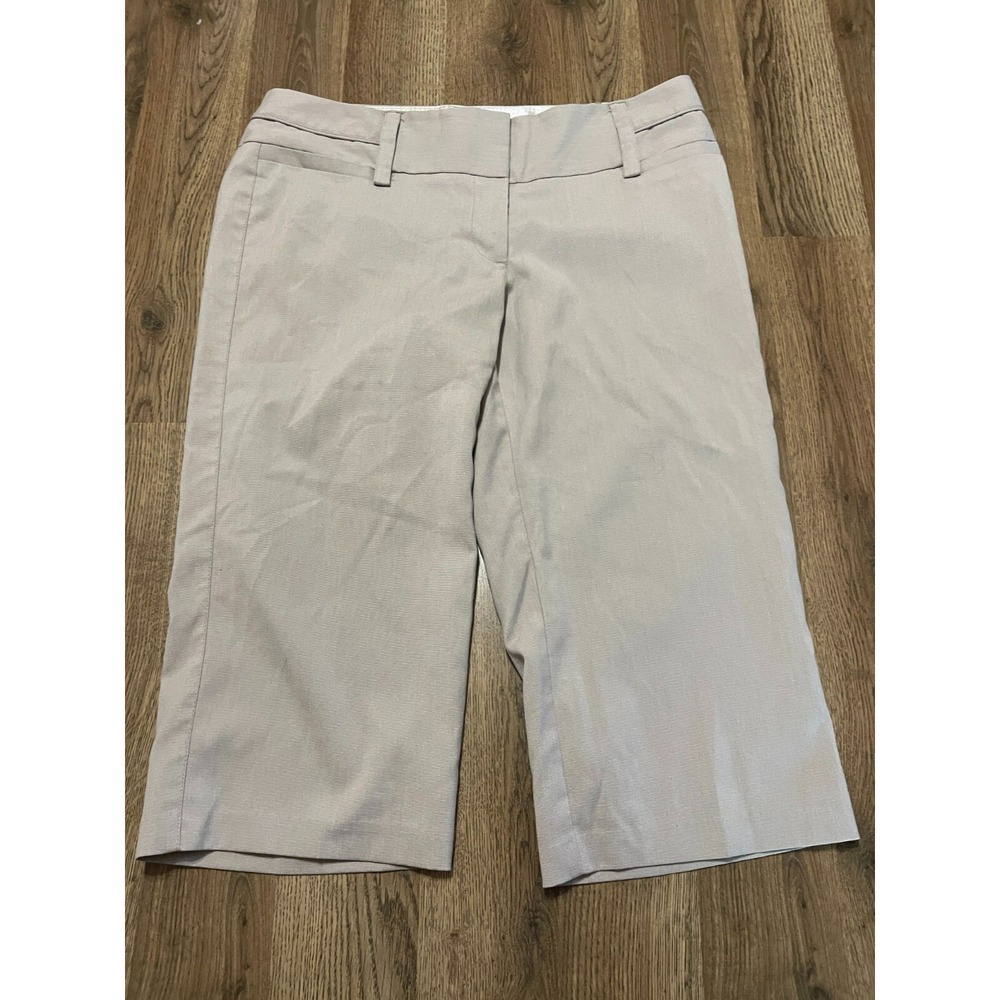 Stooshy Pants, Women's Size 11, Gray, Capri Dress Pants, Flat Front